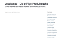 Desktop Screenshot of leselampe.info