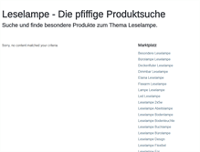 Tablet Screenshot of leselampe.info